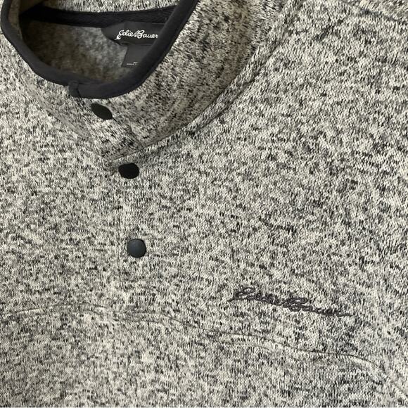Eddie Bauer Men's Radiator Fleece Quarter Snap Mock Pullover Size XL - Picture 7 of 12
